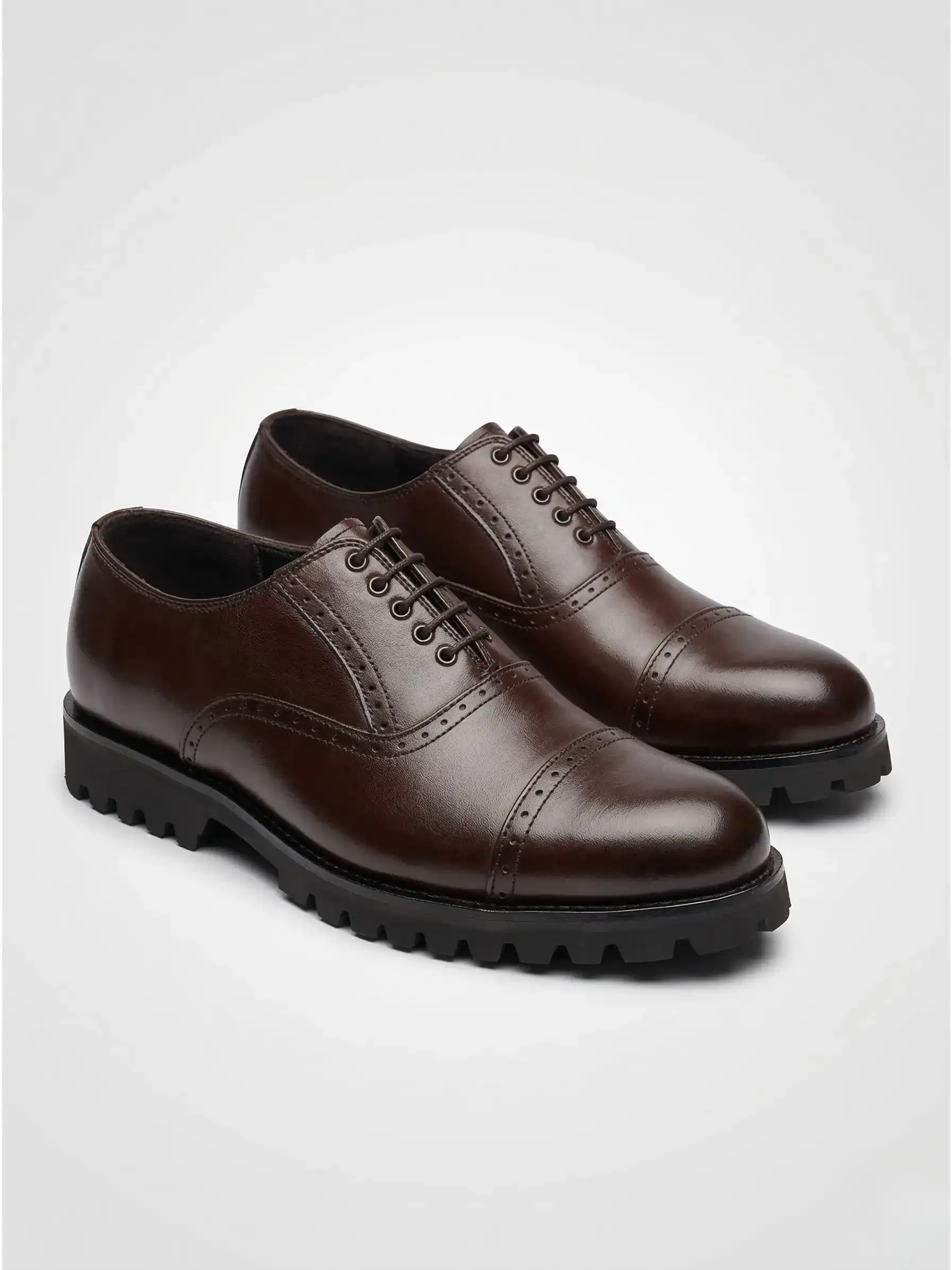 The Titan – Dark Brown Oxford Leather Shoes