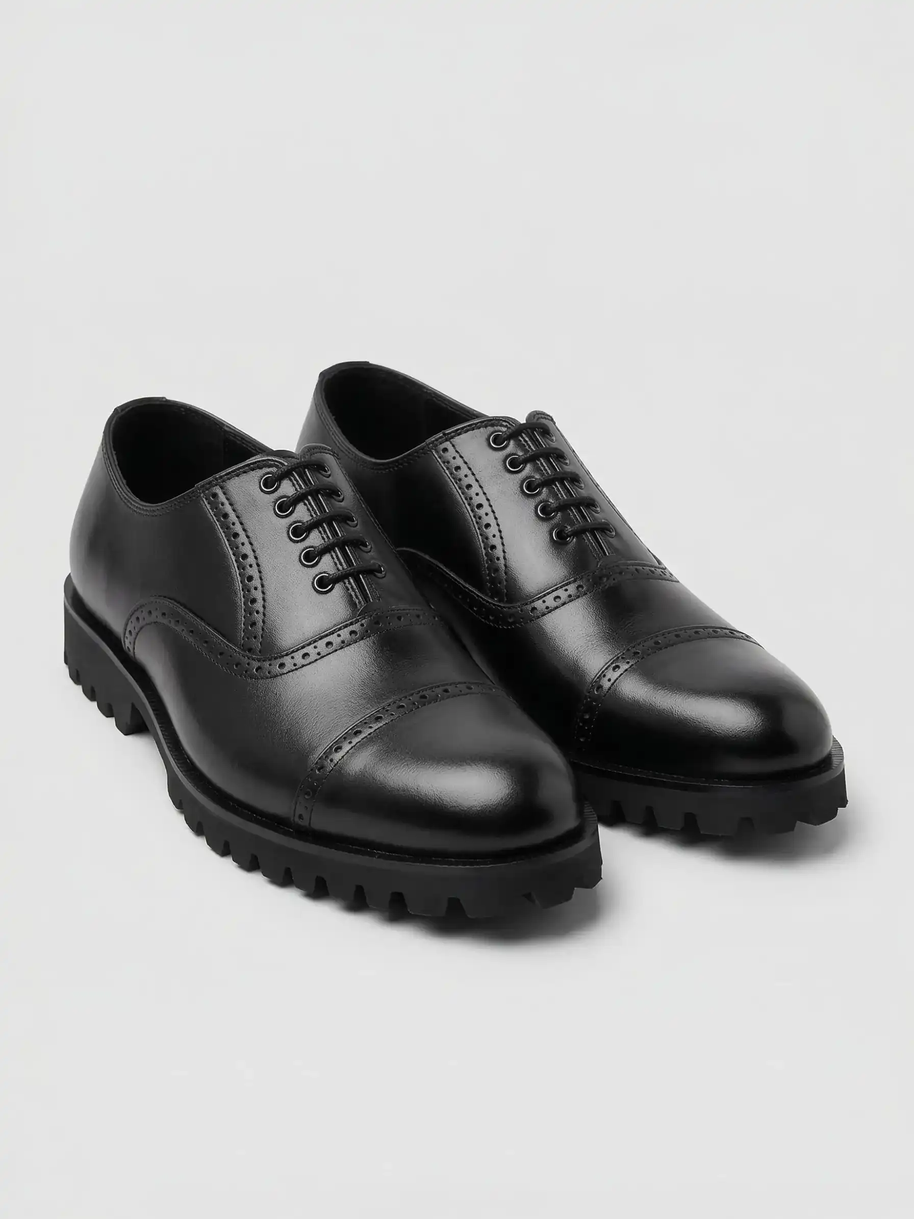 The Titan – Black Oxford Leather Shoes