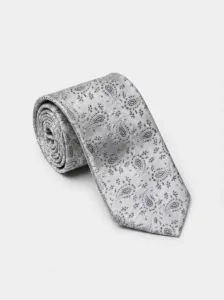 Silver Paisley Tie